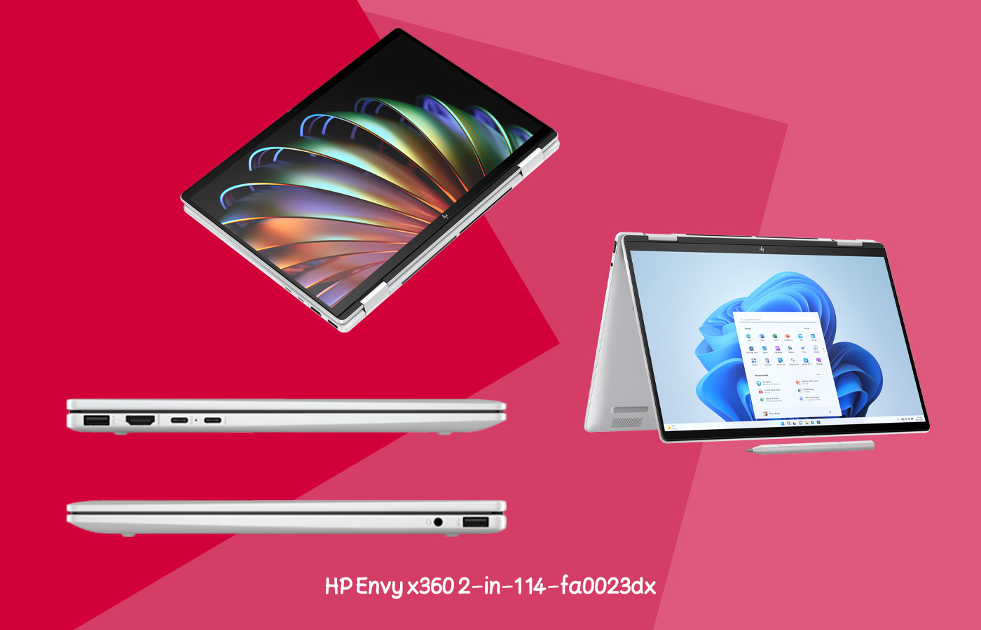 لپ تاپ 14 اینچی لمسی اچ پی مدل HP Envy x360 2-in-1 14-fa0023dx R7-8840HS